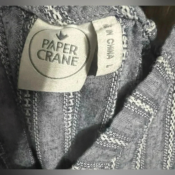 Paper Crane Shorts Romper-Size:Large - Picture 5 of 7